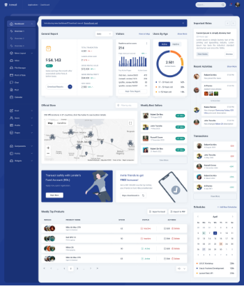 Midone Tailwind React Admin Template